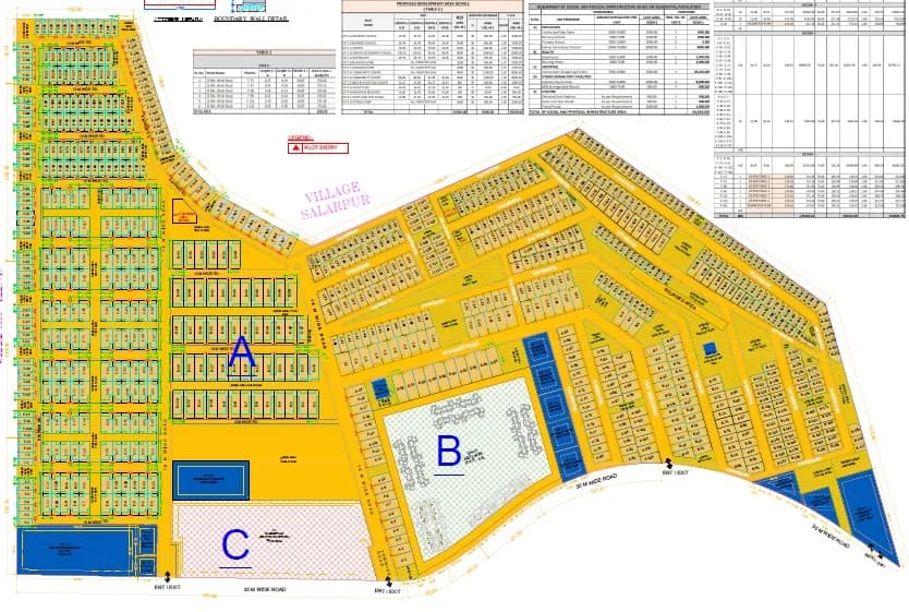 ACE Acreville Sector 22A Yamuna Expressway — 100-acre township master plan with plots, group housing and commercial
