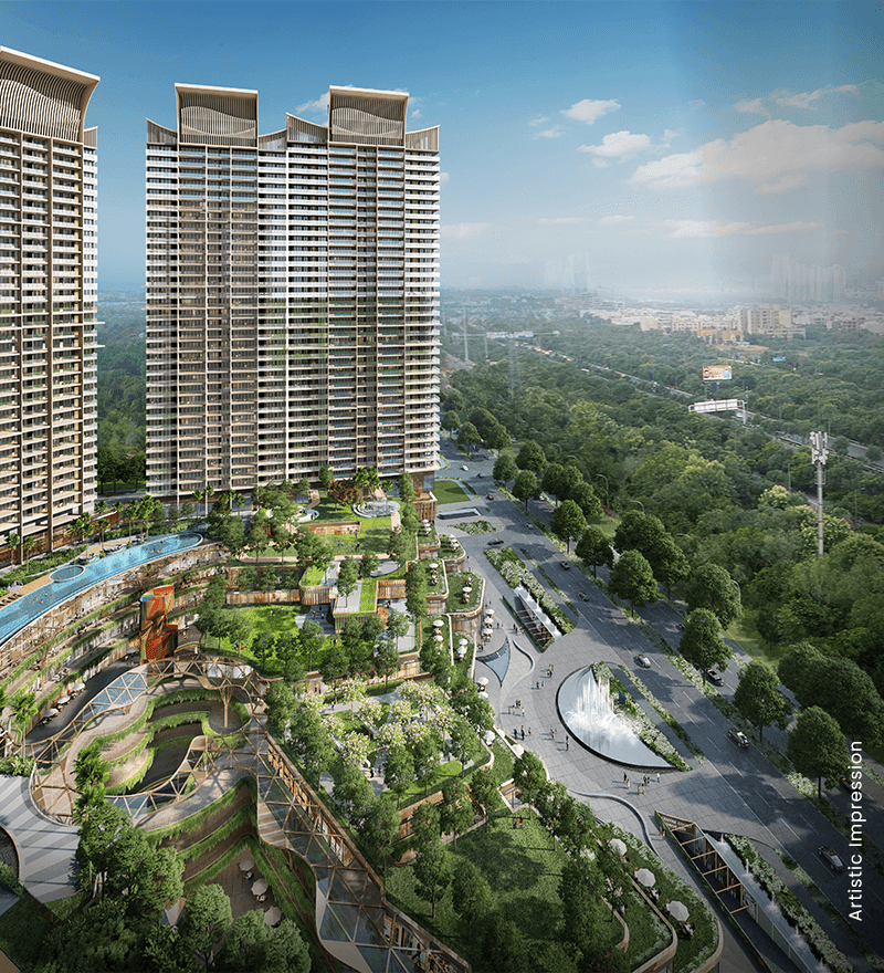M3M The Cullinan Noida - Tower Exterior View