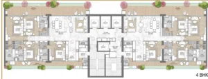 Jacob & Co Noida 4 bhk floor plan